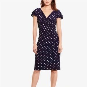 Ralph Lauren Navy & White Polka dot Dress